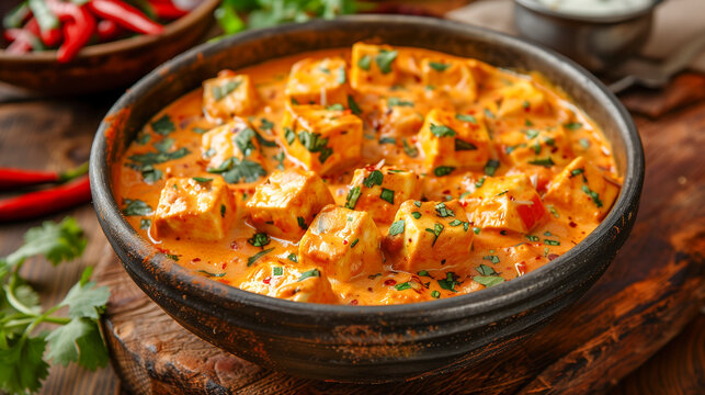 Royal paneer curry in rich cashew and cream sauce